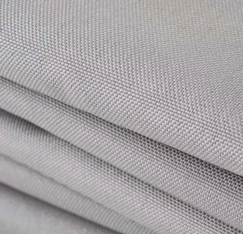 Solsegel trekant 3x3x3 m grå polyester 120 g/m² inkl 4 snören
