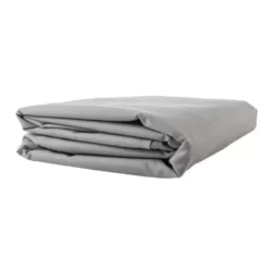 Solsegel trekant 3x3x3 m grå polyester 120 g/m² inkl 4 snören