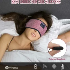 Sovhörlurar - Pannband & Ögonmask med Bluetooth Hörlurar
