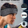 Sovhörlurar - Pannband & Ögonmask med Bluetooth Hörlurar Svart