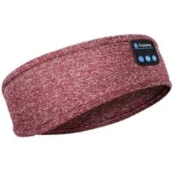 Sovhörlurar - Pannband & Ögonmask med Bluetooth Hörlurar Röd