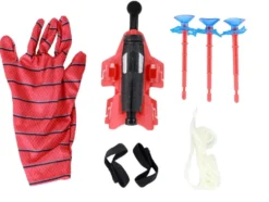 Spider-Man handskydd med nätkastare för barn 3+ inkl. 3 pilar