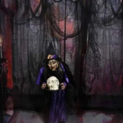 Spindelnät Halloween-dekoration svart 198x76 cm 55 g