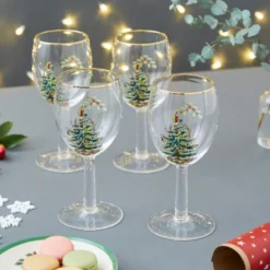 Spode Christmas Tree vinglas 36 cl 4-pack