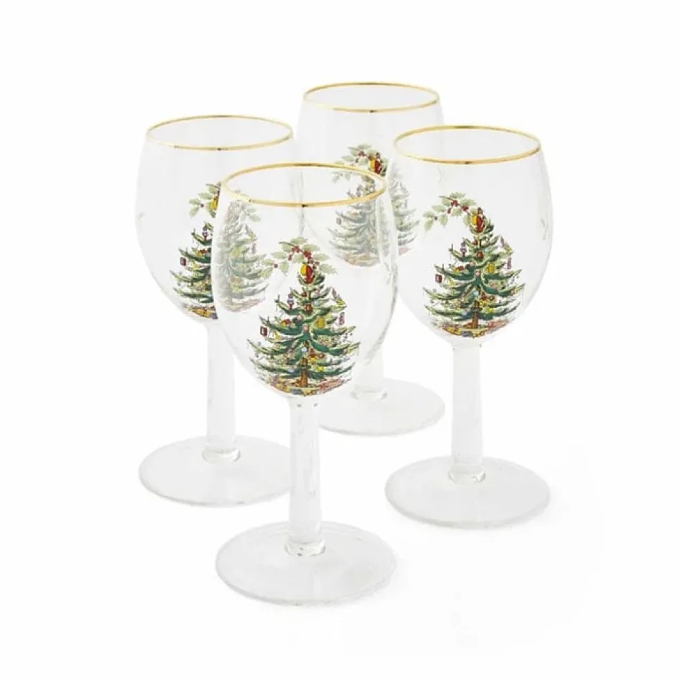 Spode Christmas Tree vinglas 36 cl 4-pack