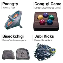 Squids Koreanska Folkspel Set Squid Game 2, Koreansk Traditionellt Spel Gong-gi