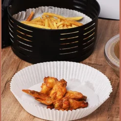 100 st Air Fryer Liners engångspapper pergament formar nature