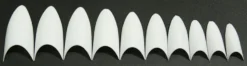 Stiletto Nageltippar 500 st – Vita Tippar för Nagelförlängning