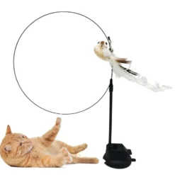 Stimulerande kattleksak med realistisk rörelse och sugkopp