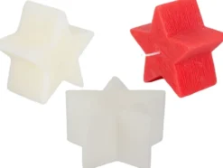 Stjärnformat doftljus 7 cm brinntid upp till 5 h blandade färger