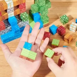 100st Magnetiska Byggklossar - Leksakspresent för Barn -lek som Minecraft eller Roblox Magnetiska byggklossar för barn - DIY monteringsleksak för kreativ lek och presenter