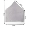 Stolsöverdrag julmössa grå 6-pack 50x68 cm med vit tofs