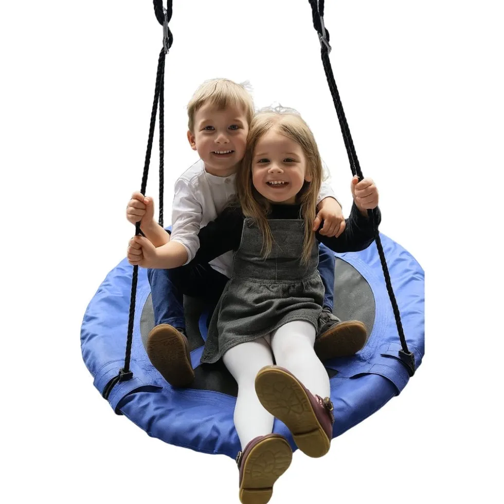 Storkbo-hänggunga 80 cm för barn, max 150 kg, justerbara rep
