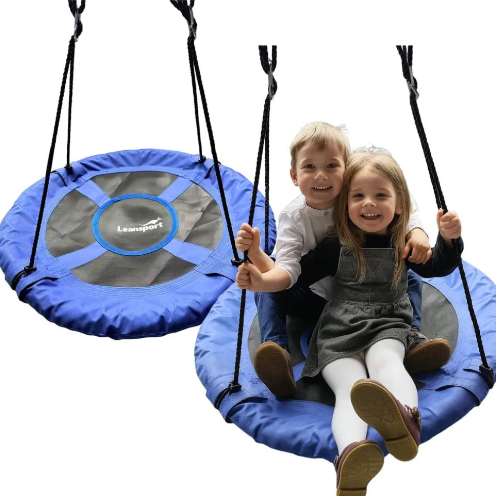 Storkbo-hänggunga 80 cm för barn, max 150 kg, justerbara rep