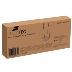 Storknäste gunga 100 cm grön/svart 150 kg väderbeständig inkl kit