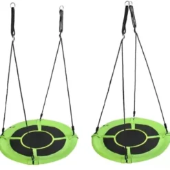 Storknäste gunga 100 cm grön/svart 150 kg väderbeständig inkl kit
