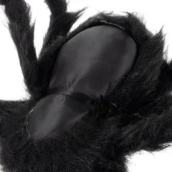 Stor konstgjord spindel 90 cm spännvidd svart Halloween-dekoration