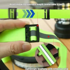 2st Pannlampa med Reflexband och Rörelsesensor Löpning Lättvikt COB XPE