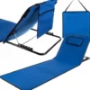 Strandmatta med ryggstöd för strand och camping