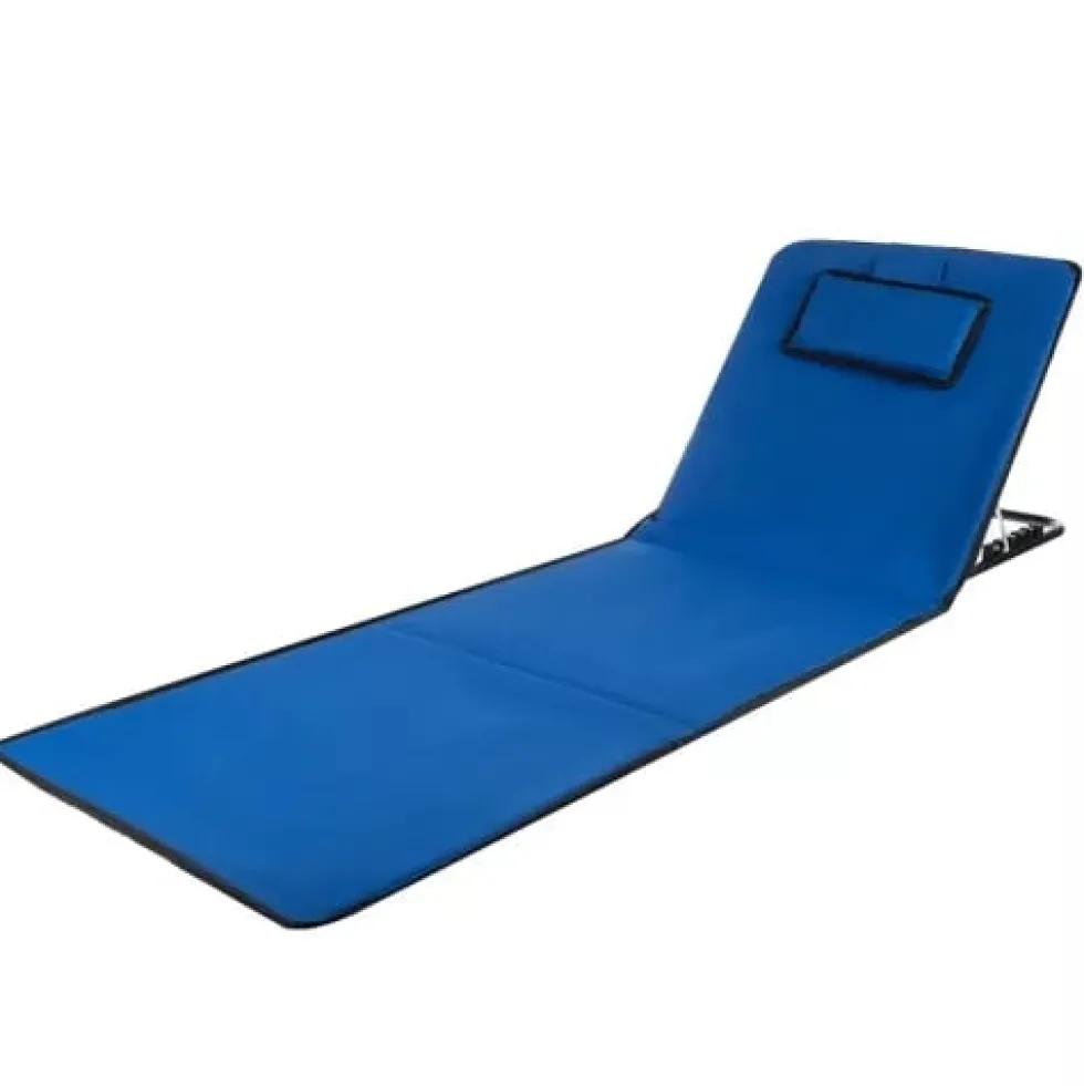 Strandmatta med ryggstöd för strand och camping