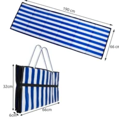 Strandmatta / Picknickmatta för camping och trädgård