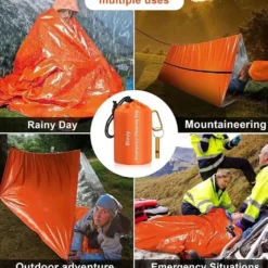 4st Utomhus Emergency Vattentät Thermal Sovsäck Camping Survival Bivvy Sack