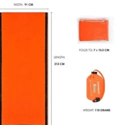 4st Utomhus Emergency Vattentät Thermal Sovsäck Camping Survival Bivvy Sack
