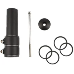 Styrstamsförlängare 28,6 mm (1-1/8) A-head svart, set med ringar