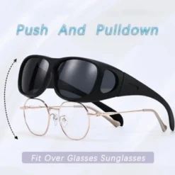 Suncovers Solglasögon Utanpå Glasögon Läsglasögon Gult Glas