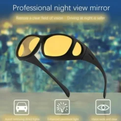Suncovers Solglasögon Utanpå Glasögon Läsglasögon Gult Glas