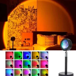 Sunset Lamp - Solnedgångslampa RGB Stämningsbelysning med Fjärrkontroll