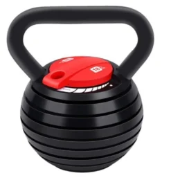 Svart Kettlebell 9kg Justerbar