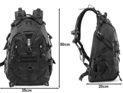 Taktisk ryggsäck 30 L MOLLE 800D Oxford svart 50x35x20 cm