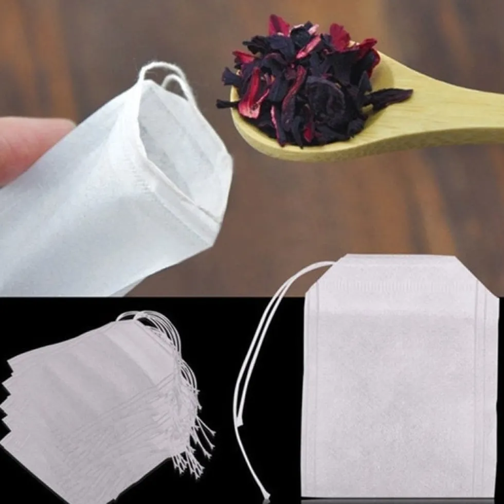 Tepåsar för löste och kryddor 100-pack