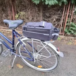 Termisk cykelväska pakethållare 9L svart med axelrem