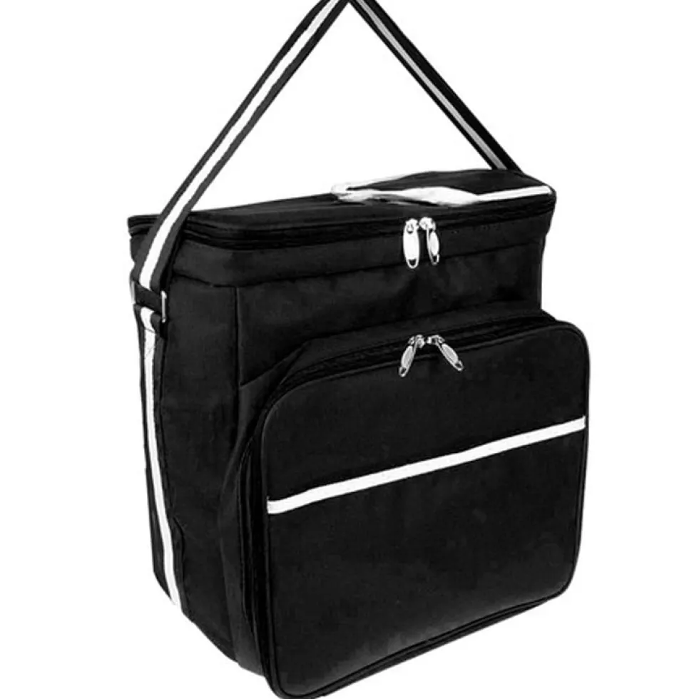 Termisk picknickväska med flaskficka och kylfack 35x23x35 cm