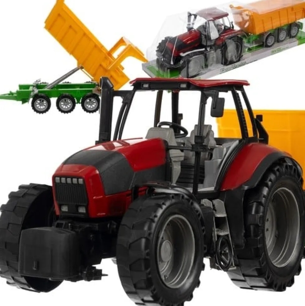 Traktor med släpvagn för barn