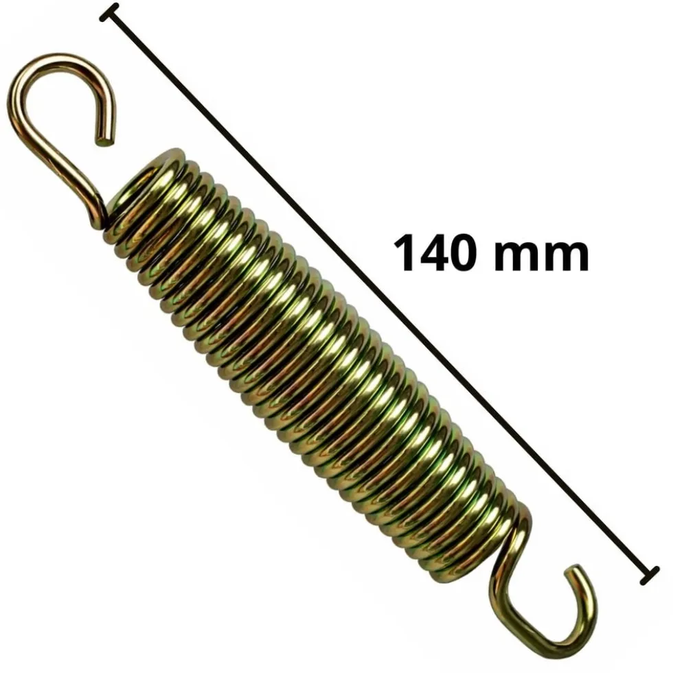 Trampolinfjäder 140 mm galvaniserat stål 3 mm för 8FT/10FT 244/305 cm