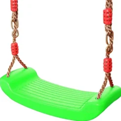 Trädgårdsgunga för barn plast grön 44x17 cm max 100 kg