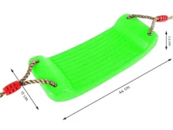 Trädgårdsgunga för barn plast grön 44x17 cm max 100 kg