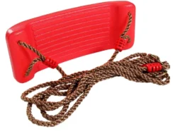 Trädgårdsgunga för barn plast röd 44x17 cm max 100 kg