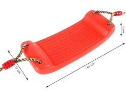 Trädgårdsgunga för barn plast röd 44x17 cm max 100 kg