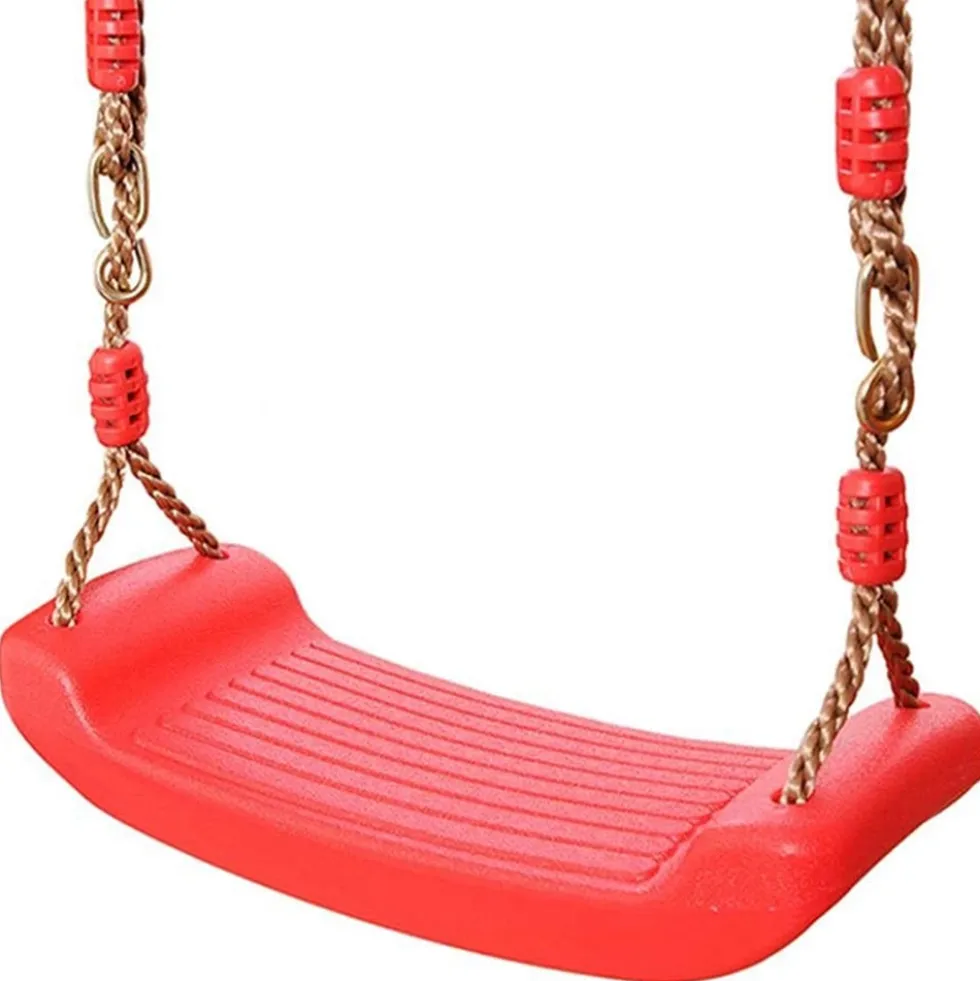 Trädgårdsgunga för barn plast röd 44x17 cm max 100 kg