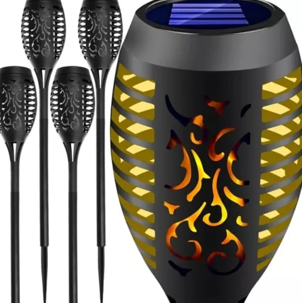Trädgårdslampa med solcell 4-pack