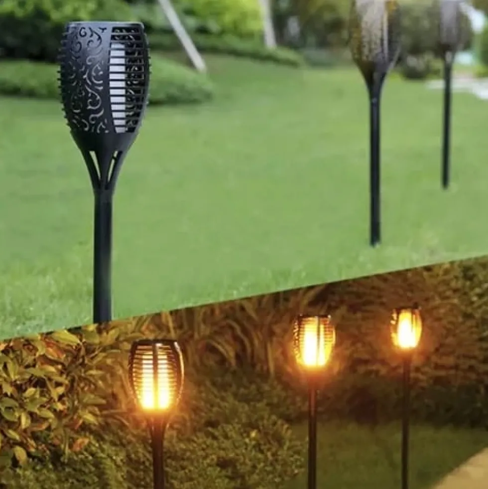 Trädgårdslampa med solcell 4-pack