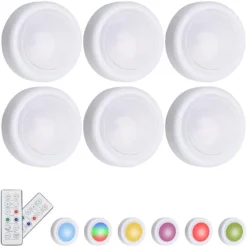 Trådlösa LED-spotlights med fjärrkontroll