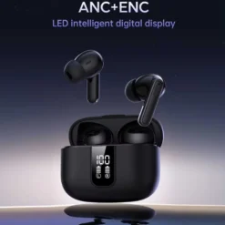 Trådlösa TWS Bluetooth Hörlurar 20 Timmar ANC ENC BT 5.3 Svart