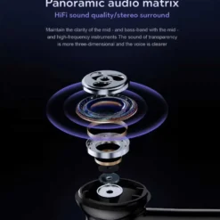 Trådlösa TWS Bluetooth Hörlurar 20 Timmar ANC ENC BT 5.3 Svart
