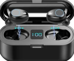 Trådlösa TWS Hörlurar F9 / Pods med touchkontroll
