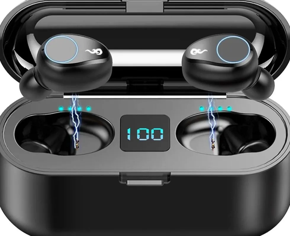 Trådlösa TWS Hörlurar F9 / Pods med touchkontroll